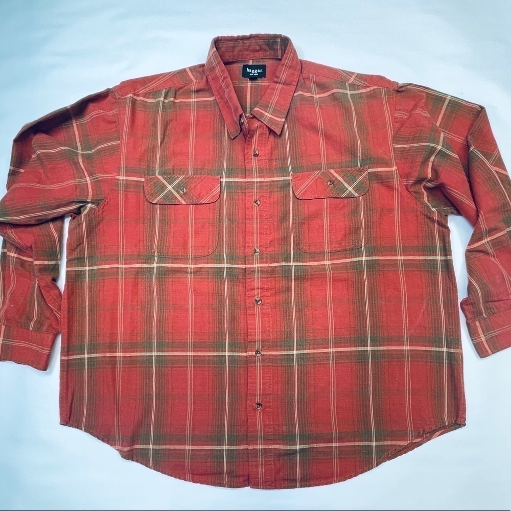 HAGGAR XXL CASUAL BUTTON DOWN Long Sleeve